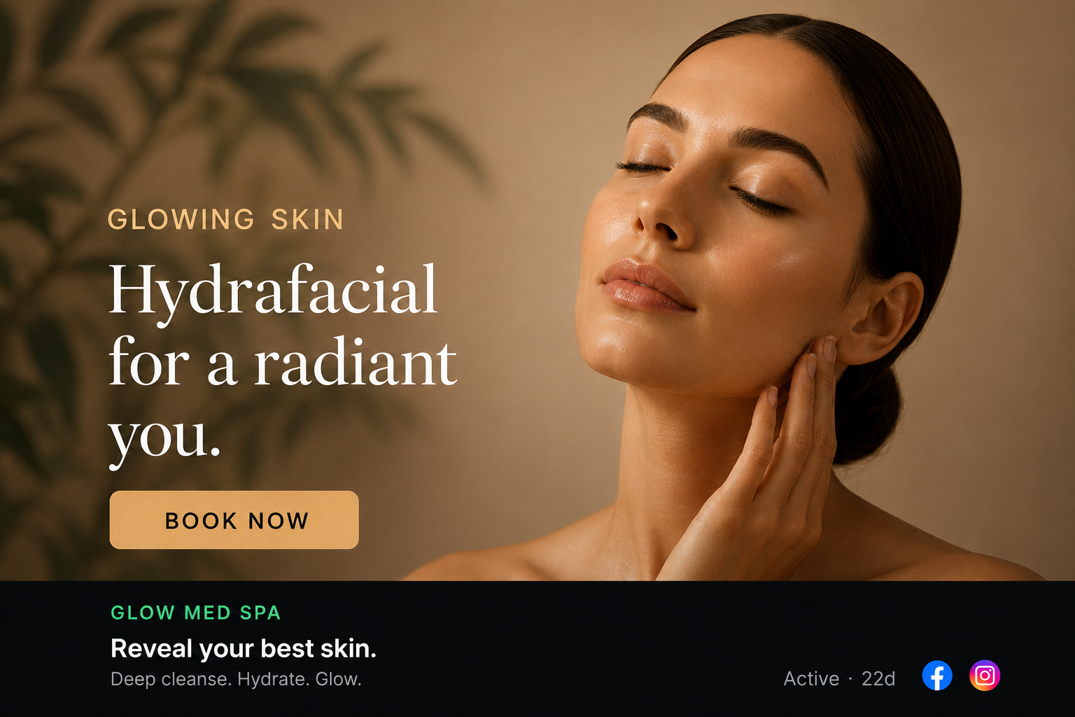 Example ad: Reveal your best skin.